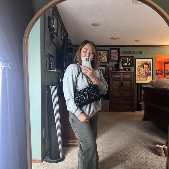 Gucci Dionysus Velvet Monogram Crossbody Bag - Picture 8 of 8